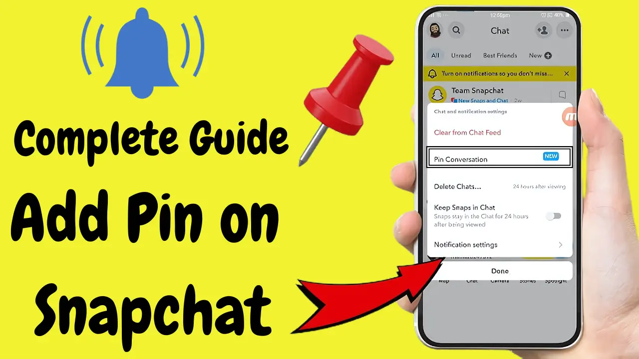 What is Pin on Snapchat and Complete Guide about Pin Feature