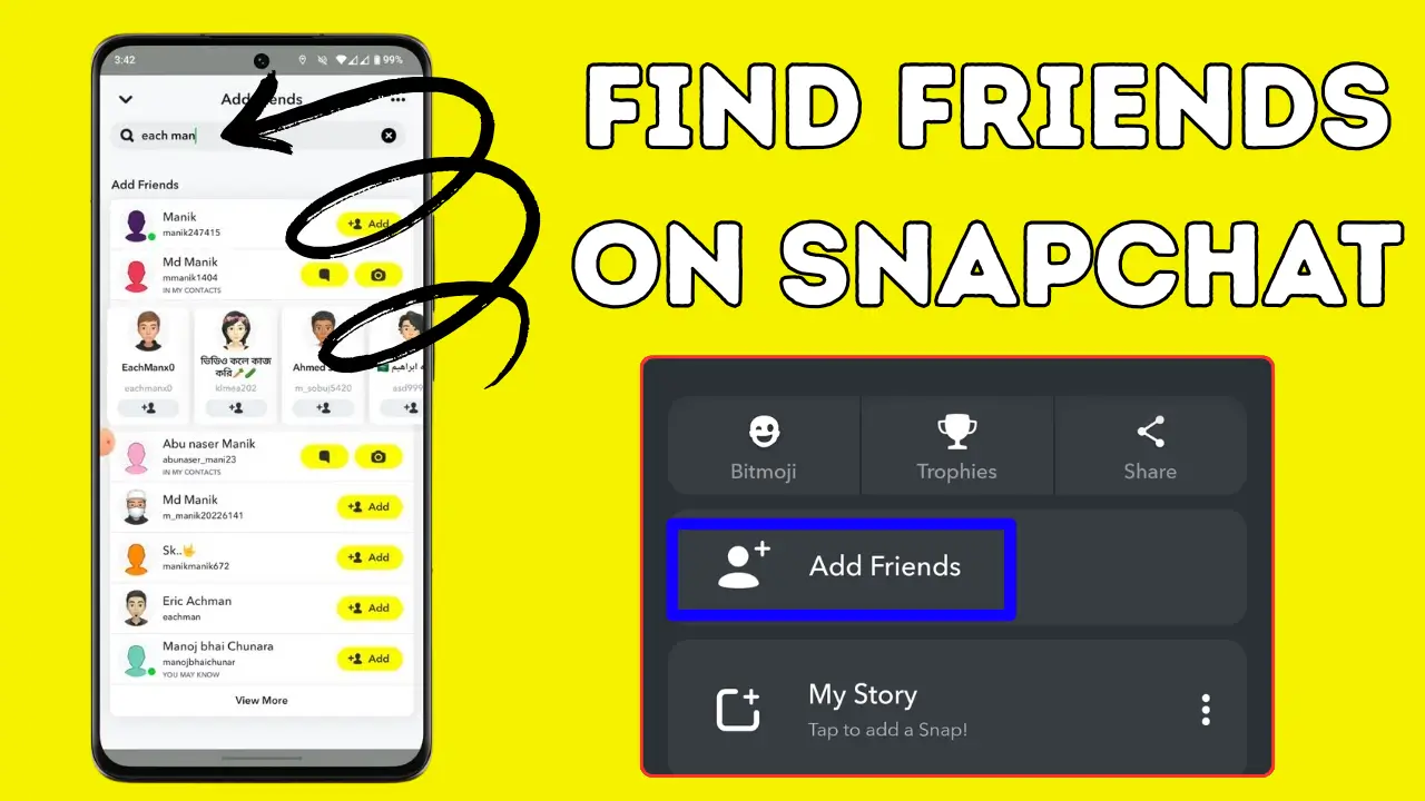 How to Find Friends on Snapchat - 3 Easy Steps to Find Friends